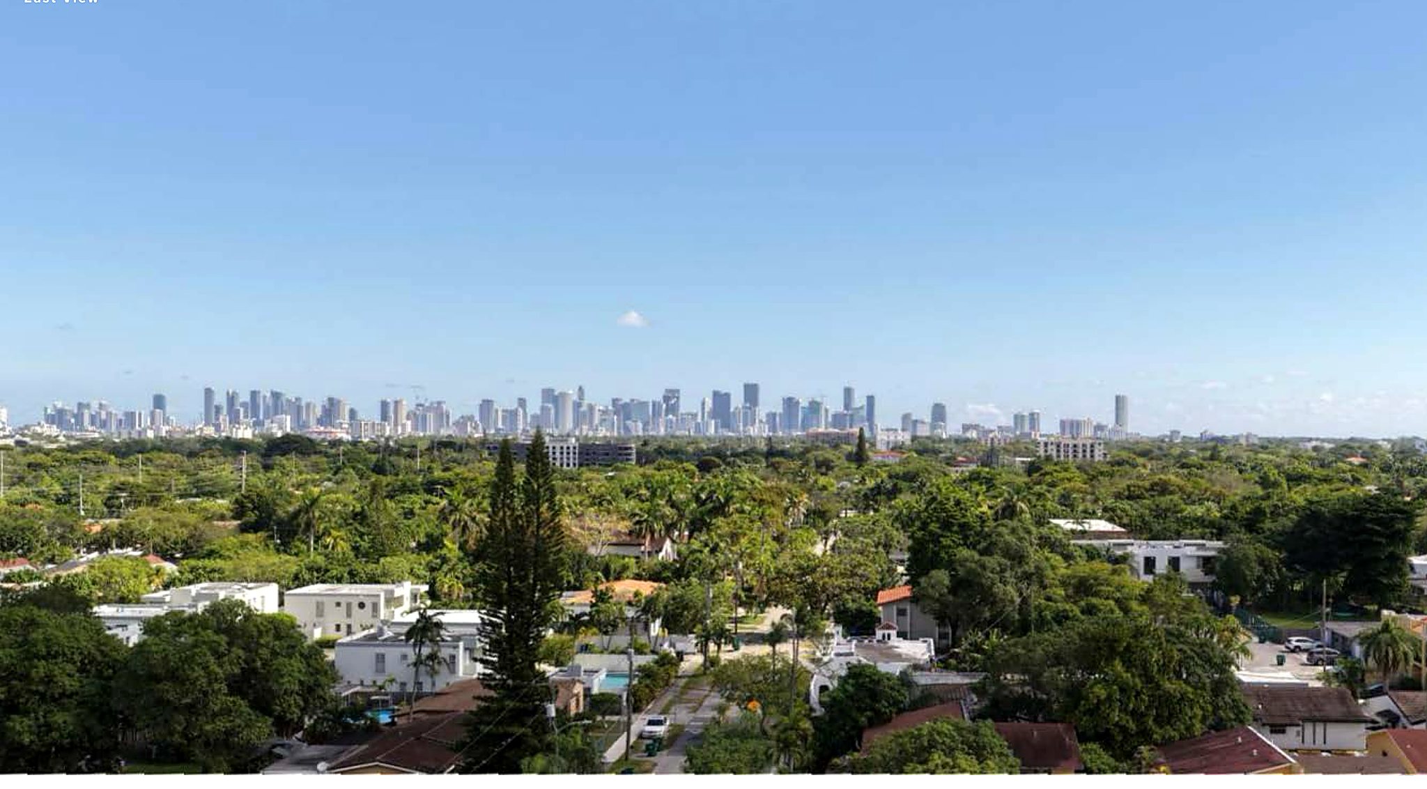 East view toward the Miami skyline